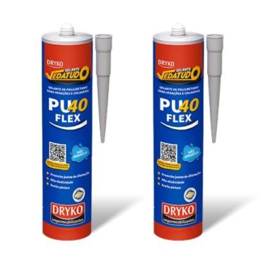 Imagem de Kit 2 Adesivo Selante PU 40 Flex Multiuso 360g Vedação Trinca Ralo Por