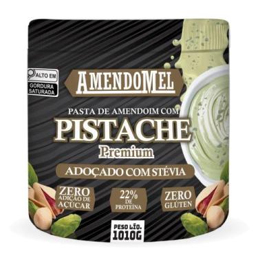 Imagem de Pasta de Amendoim Amendomel Pistache com Stevia 1kg