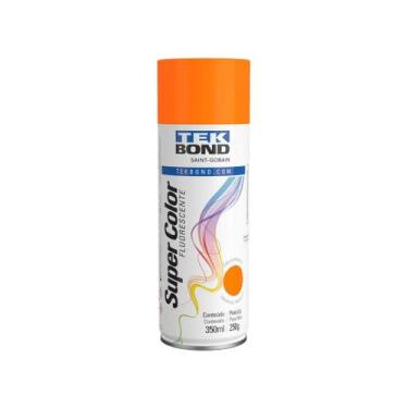 Imagem de Tinta Aerossol Fluorescente 350ML - Tekbond Laranja, Laranja