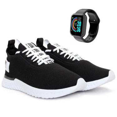 Imagem de Kit Tênis Esportivo Masculino Academia Caminhada Olimp + Smartwatch BF