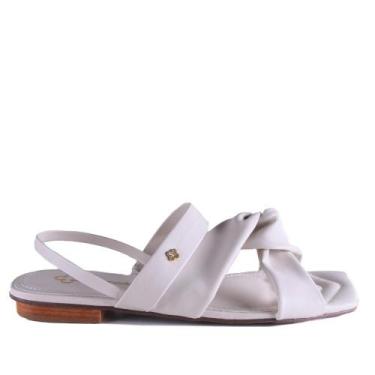 Imagem de Sandália Rasteira Feminina Capodarte 4018506 Off White, 35