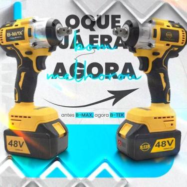 Imagem de parafusadeira chave de impacto 1/2 bateria lítio 48v b max