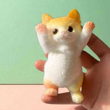 Imagem de Brinquedo Squishy gatinho fofo Antiestresse para Apertar - Hai Brasil,