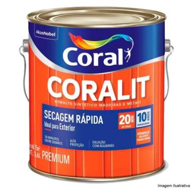 Imagem de Esmalte sintético madeiras e metais branco 3,6l - Coral - Coral 