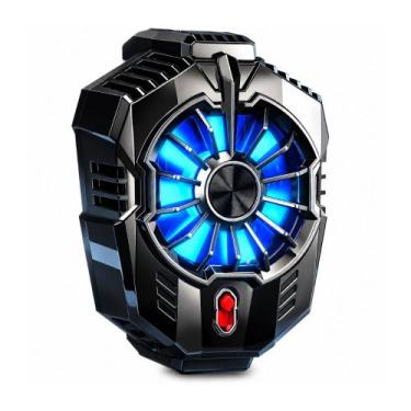 Imagem de Cooler Para Celular Smartphone Exbom X20 Led Azul Dupla Velocidade Pre