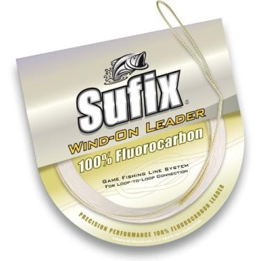 Imagem de Sufix Linha de pesca Wind-On Fluorocarbono Líder de 90 metros (transparente, 45 kg)