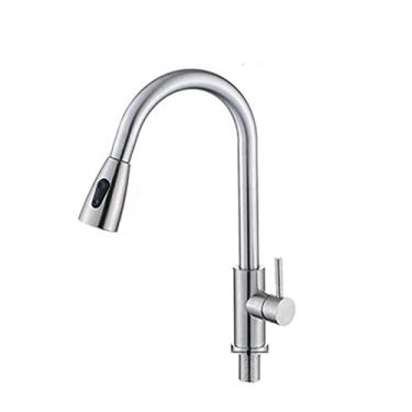 Imagem de Torneiras de aço inoxidável de 43 cm para uso doméstico polimento giratório torneira misturadora multifuncional torneira de cozinha, b, 1, china