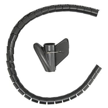 Imagem de Cabo organizador de manga cabo flexível tubo organizado tubo espiral tipo aberto com clipe para computador TV escritório em casa (Φ16 mm), Elétrica e Engenharia