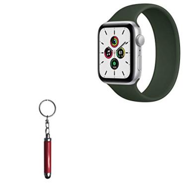 Imagem de Caneta Stylus BoxWave compatível com Apple Watch SE (44 mm) (caneta Stylus da BoxWave) - Caneta Stylus capacitiva Bullet Stylus, Mini Stylus com argola para chaveiro para Apple Watch SE (44 mm) - Rubi