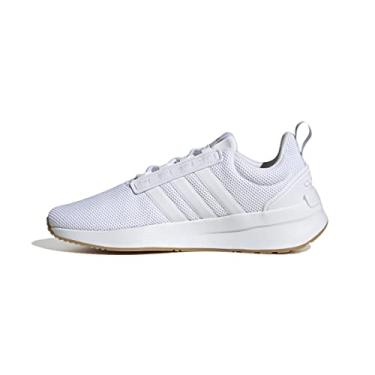 Imagem de adidas Tênis de corrida feminino Racer TR21, Branco/Cinza, 39