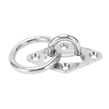 Imagem de Placa de olho de almofada, gancho em forma de U de montagem na parede M6x66x40mm à prova de intempéries antiferrugem para iate para barco