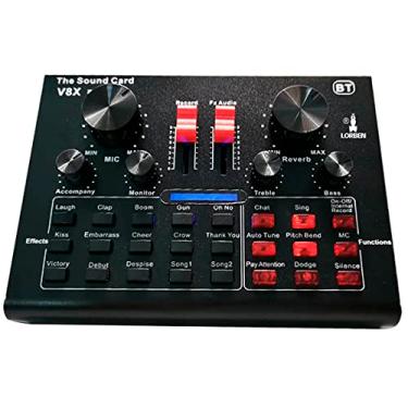 Imagem de Mini Placa Mixadora Gravadora de Som Lorben V8X Pro Live Sound 15 Efeitos Sonoros