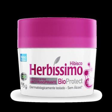 Imagem de Desodorante Herbíssimo Creme Antitranspirante Bioprotect Hibisco 55G