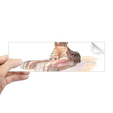 Imagem de DIYthinker Ótima Esfinge de Giza no Egito Adesivo retangular para para-choque Notebook Janela Decalque