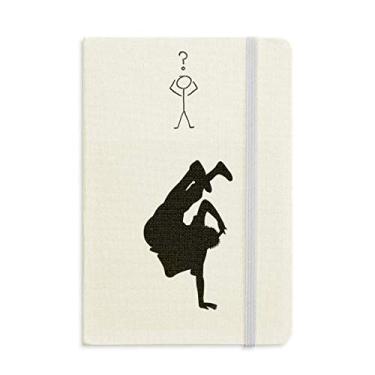 Imagem de Caderno de interrogação para dançarino Hip Pop Handstand Clássico Diário A5