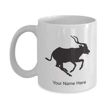 Imagem de Caneca de antílope personalizada, copo de café de antílope, ideia de presente de antílope, copo de antílope personalizado, caneca de café de 325 ml