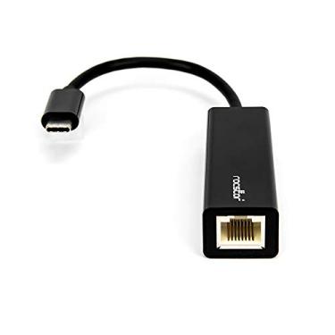 Imagem de Adaptador de rede premium USB-C para Gigabit da Rocstor Y10A174-B1 – Adaptador USB tipo C para Gigabit Ethernet 10/100/1000 – Compatível com Mac e PC – Plug & Play (sem necessidade de drivers) – USB 3.1, preto