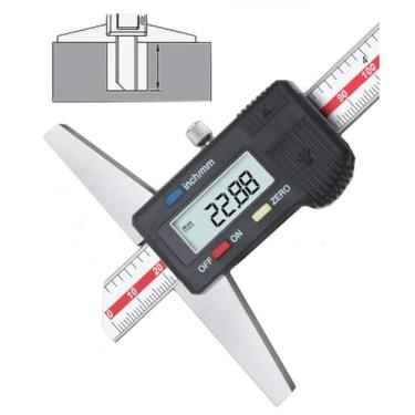 Imagem de Calibre Vernier de Profundidade da Profundidade de Ferramentas Gerais da Depth Gage, 0-6"/150 mm, 0-8"/200mm, 0-12"/300 mm, 0-150mm, 0-200mm,0-300mm, digital 0-150mm