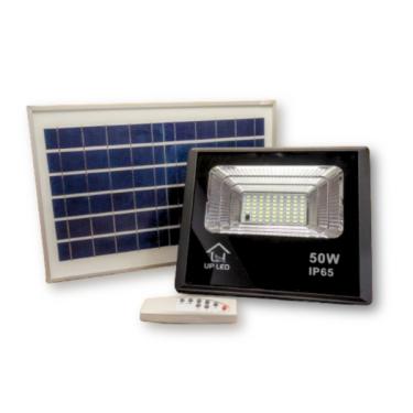 Imagem de Refletor Solar Led 50w Com Controle Remoto Placa Up Led