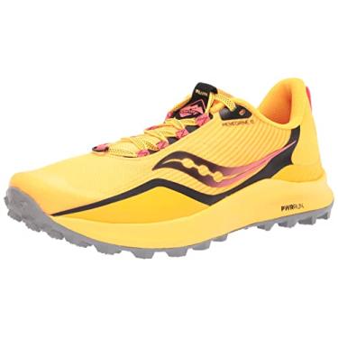 Imagem de Saucony Tênis de corrida masculino Peregrine 12 Trail, Vizigld/Vizired, 10.5