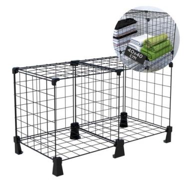 Imagem de Estante Multiuso para Livros Disco de Vinil LPs 2 Nichos 40x40cm Organ