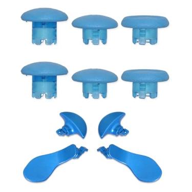 Imagem de E-MODS GAMING Botões De Gatilho E Alavancas Substituição Para Controle Ps5 Edge - Acessórios Joysticks Traseiros (10 Em 1 Azul)