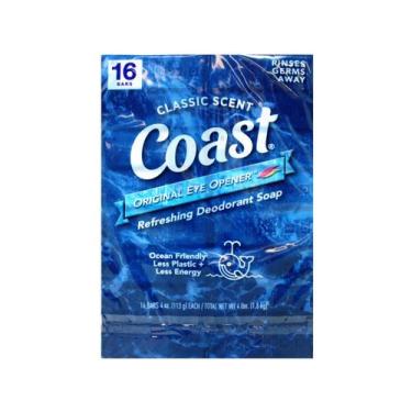 Imagem de Soap Bars Coast Deodorant 118 ml, 16 barras, pacote com 1