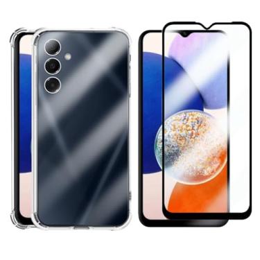 Imagem de Capa Capinha Anti Impacto + Película Premium 3D Vidro Para Galaxy A14 5G