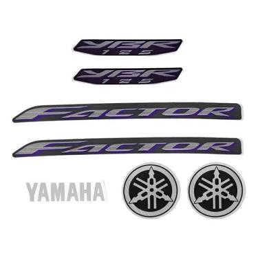 Imagem de Faixa Adesiva Kit Completo Factor 125 Factor125 Cores 2009 A 2014 - S 