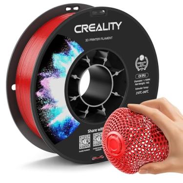 Imagem de Creality Filamento TPU 1,75 mm vermelho, filamento flexível para impressora 3D TPU 95A, carretel de 1 kg (2,2 lbs), excelente resiliência, resistente ao desgaste, fácil de imprimir, serve na maioria