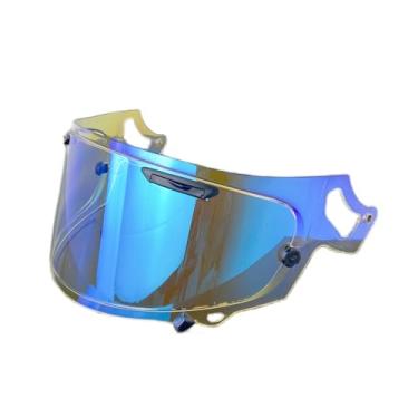 Imagem de RX-7X Capacete de substituição para RX-7V NEO XD VAS-V RX7X Visor Viseria Capacete Moto à prova de vento Lente de proteção solar (Revo Clear Blue-dia e noite)