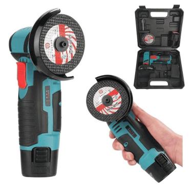 Imagem de Esmerilhadeira Portatil Serra Lixadeira Sem Fio Angular