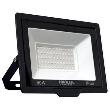Imagem de Refletor de Led 50W Luz Branca 110/220V 25.000h Fortled