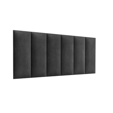 Imagem de Cabeceira Casal 1,40 Dobrável Julia Estofada MDF/MDP Espuma Conforto Moderna - JM3 Moveís