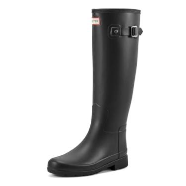 Imagem de Hunter Bota de chuva feminina alta refinada, Preto, 36