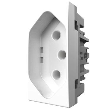 Imagem de Módulo tomada 2P+T 20A 250V~ Módulo Pro Alumbra Branco