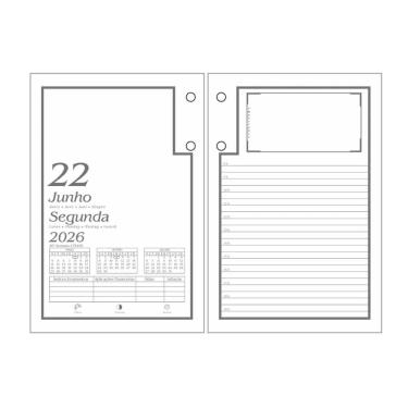 Imagem de Refil agenda de mesa 2026 Redoma