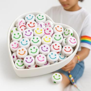 Imagem de Entremeio Smile miçanga carinha sorriso 7mm para criar montar bijuteri