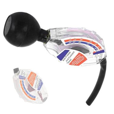 Imagem de OUKENS Testador anticongelante tipo mostrador - Densitômetro de refrigeração de etilenoglicol para ponto de congelamento rápido e teste de ácido da bateria, acessório de ferramenta de refratômetro