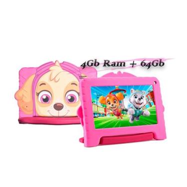 Imagem de Tablet Infantil Patrulha Canina Skye Multilaser 4 RAM 64G
