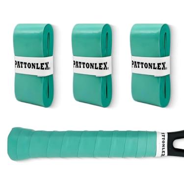 Imagem de Fita adesiva para raquete de tênis – Pacote com 3 Overgrip branco para raquete de tênis, badminton, raquete de pickleball, squash, tênis de mesa – Absorvente de suor, antiderrapante, aderência