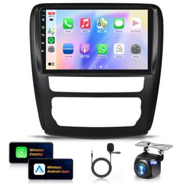 Imagem de Estéreo automotivo para Chevy Traverse LT/Buick Enclave 13-17 sem fio CarPlay/Android Auto Android 15 Rádio 【8Core4+64Gwith Qualcomm】 Tela sensível ao toque IPS de 9 polegadas, BT5.1, DSP Hi-Res/OBD2