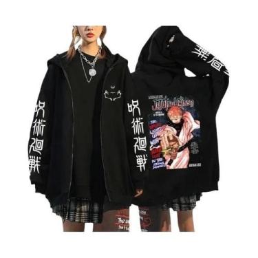 Imagem de Moletom Unissex Com Capuz E Zíper Estampado Jujutsu Kaisen Ryomen Suku