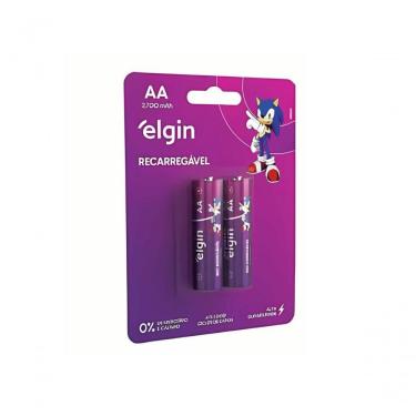 Imagem de Pilha Recarregável Elgin Aa 2700mah Blister Com4