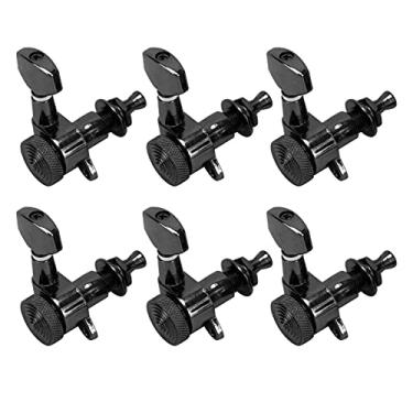 Imagem de Acouto Afinadores de Travamento de Guitarra 6 - Afinadores de Travamento de Guitarra Bloqueio de Chave de Afinação Selada Pegs Cabeças de Máquina Acessório Musical XFNHBK - Pegs de Chave de Afinação
