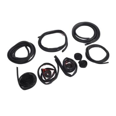 Imagem de Tbest Tiras de Vedação contra Intempéries do Carro Kit de Tiras de Calafetagem à Prova de Som de Borracha Premium Adesão Forte Instalação Não Destrutiva para Modelo 3 Y 8pcs Porta