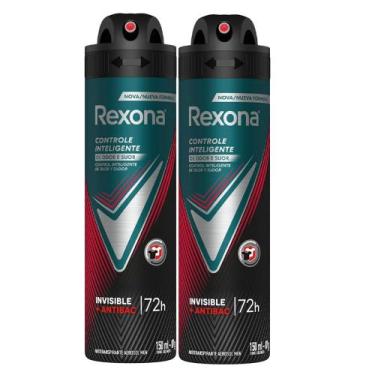 Imagem de Kit Desodorante Aerosol Rexona Antibacterial + Invisible Masculino 150