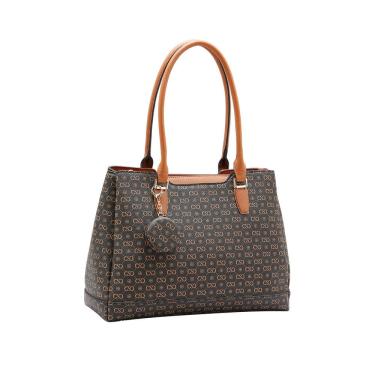 Imagem de Bolsa Feminina Chenson Monograma Elegance - Alça de Ombro - Café 3485405