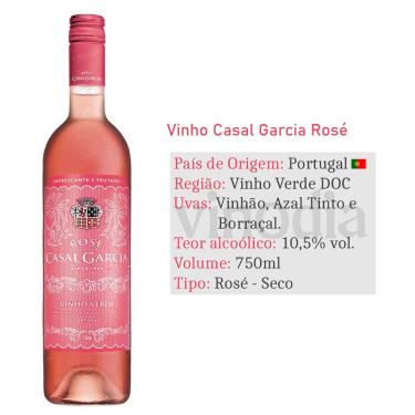 Imagem de Kit 03 Unidades Vinho Casal Garcia Rosé 750ml