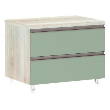 Imagem de Mesa De Cabeceira 2 Gavetas Prime Plus 60 Cm Verde Jade